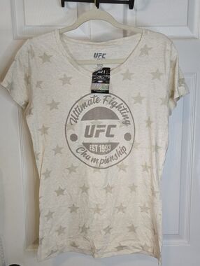 UFC Women's Cream Star Logo Tee